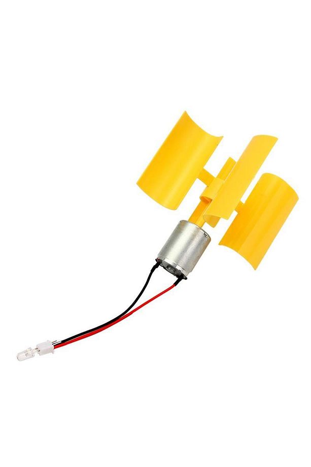 Dc Mikro Motor Küçük Led Dikey Eksen Rüzgar Türbini Jeneratörü - 1
