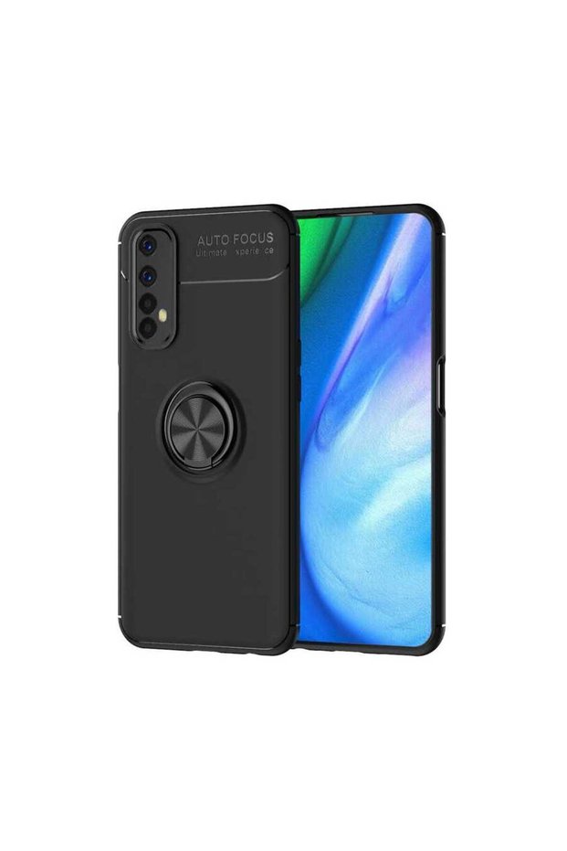 Realme 7 Case Tpu Silicone with Ring and Magnetic Car Holder