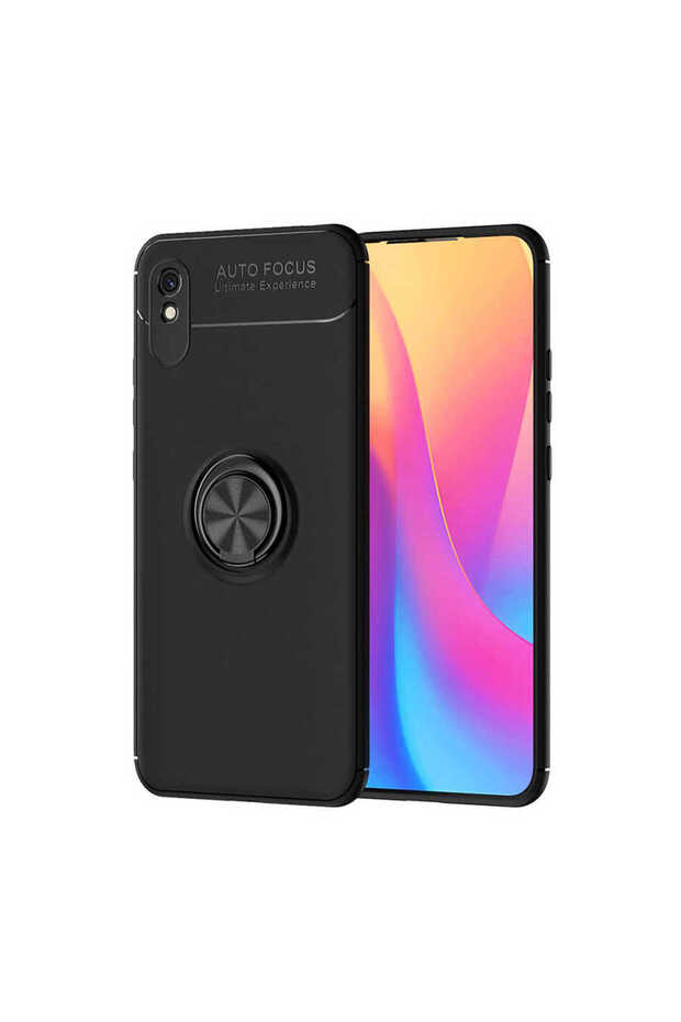 Xiaomi Redmi 9A Case Tpu Silicone with Ring and Magnetic Car Holder