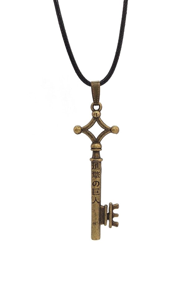 Attack On Titan Shingeki No Kyojin Eren Key Necklace Leather Ip Asr