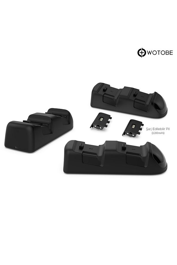 Led Göstergeli Xbox One/series S/x Uyumlu Şarj Istasyonu Ve Şarj Edilebilir Pil Set - 4