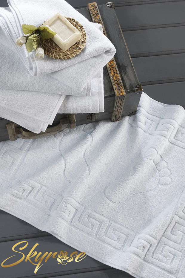 White Hotel Cotton Foot Towel 50X70