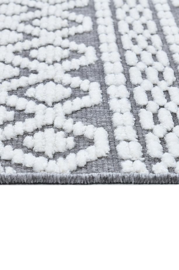 Chenille Gri Yumuşak Yıkanabilir Çocuk Odası Oturma Odası Salon Mutfak Halısı N2 - 3