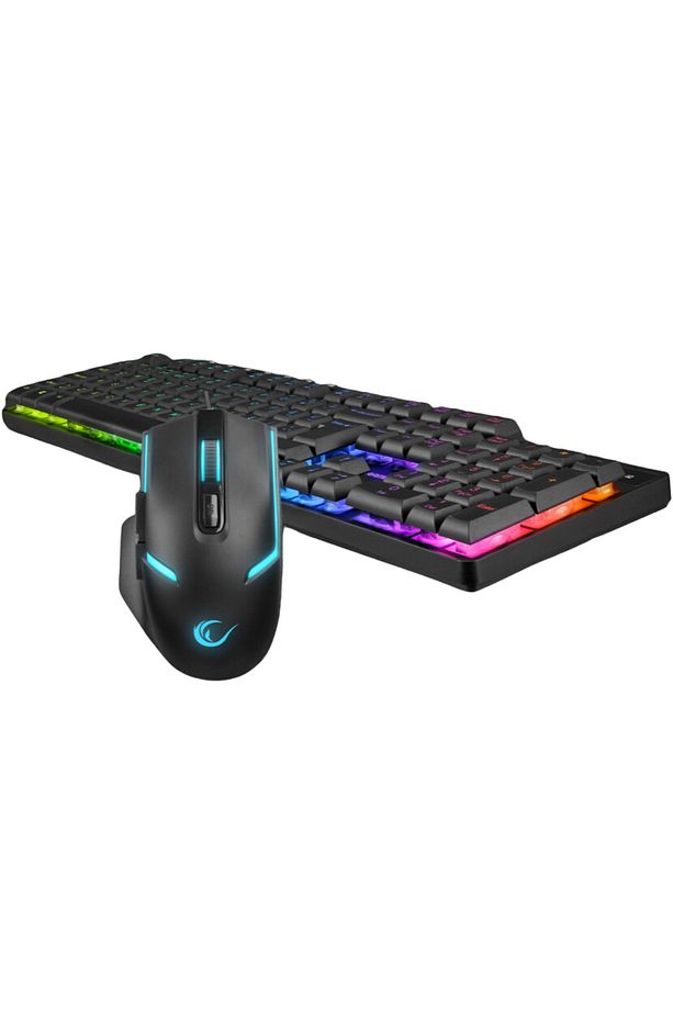 KM-9858 JAZZY 2 in 1 Ultra Aydınlatmalı Oyuncu Gaming Multimedia Klavye Set Mouse + Klavye - 2