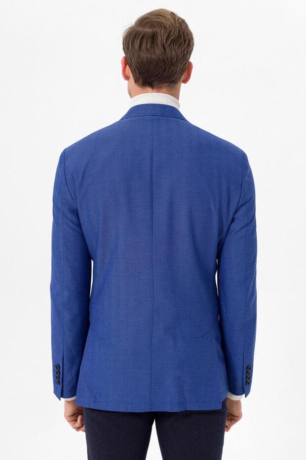 Slim Kalıp Armürlü Ceket - 2