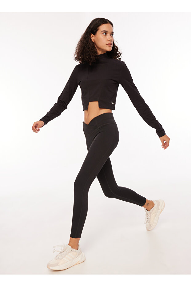 Siyah Kadın Tayt HT4937 WOR Basic Tight - 1