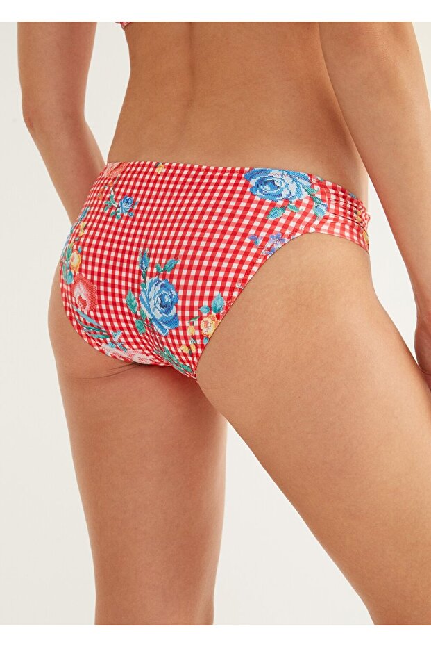 Yanı Pileli Bikini Alt - 3