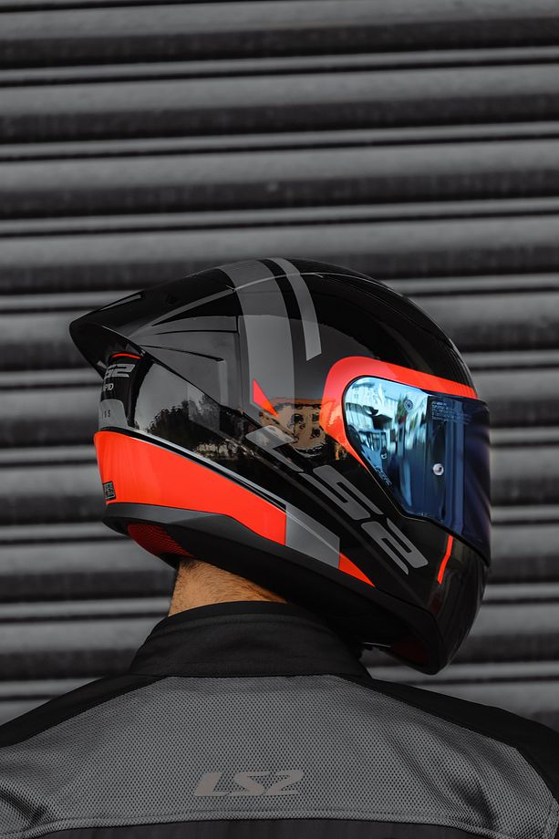 Rapıd 2 Race Chos Siyah Kırmızı Kask - 5