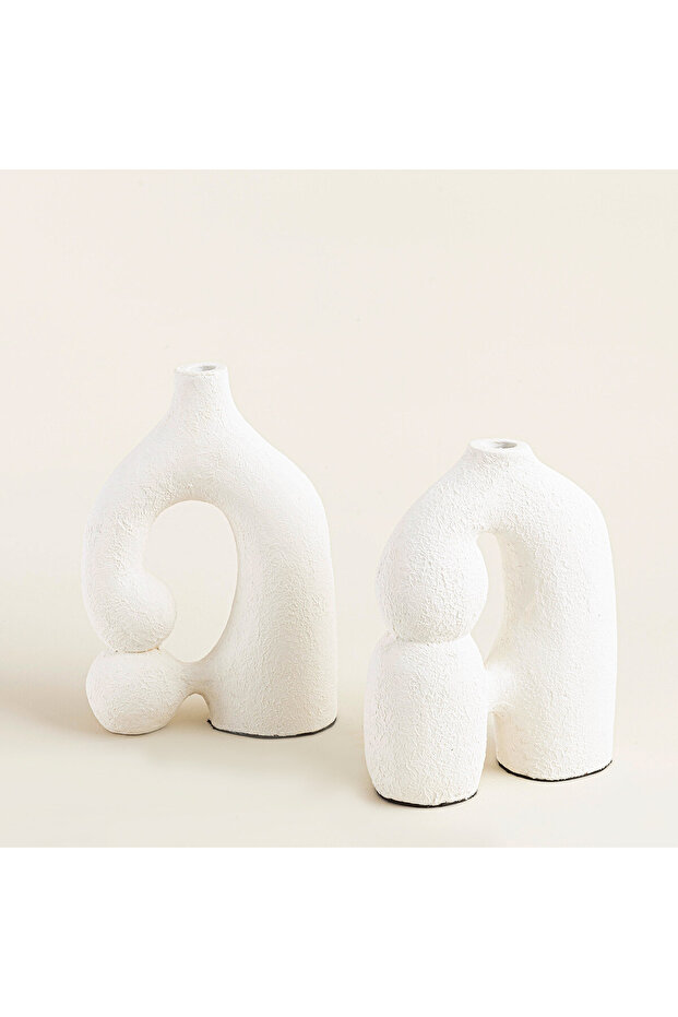 Sampe Vazo 33 Cm Beyaz - 5