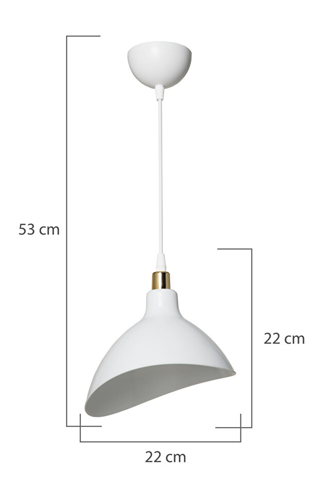 Metrik Beyaz Sarkıt Avize - 4