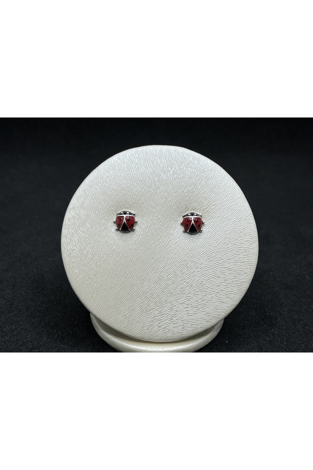 Uğur böceği Gümüş Küpe - 1