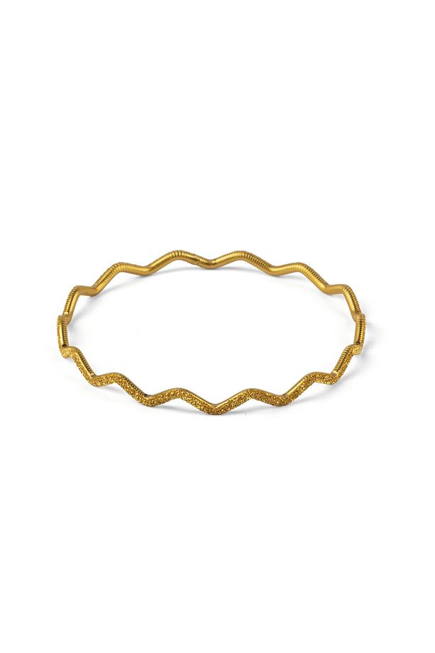 22 Ayar 10 Gram Ajda Dalgalı Simli Bilezik - 3
