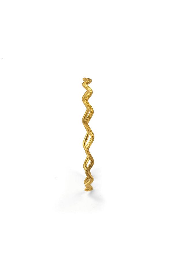 22 Ayar 10 Gram Ajda Dalgalı Simli Bilezik - 1