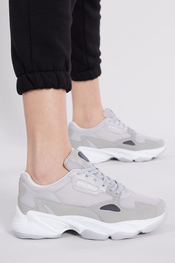 Unisex Gri Spor Ayakkabı Zhr - 2