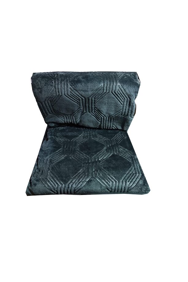 Trendy Art Deco Tek Kişilik Battaniye Haki 155x220 - 3