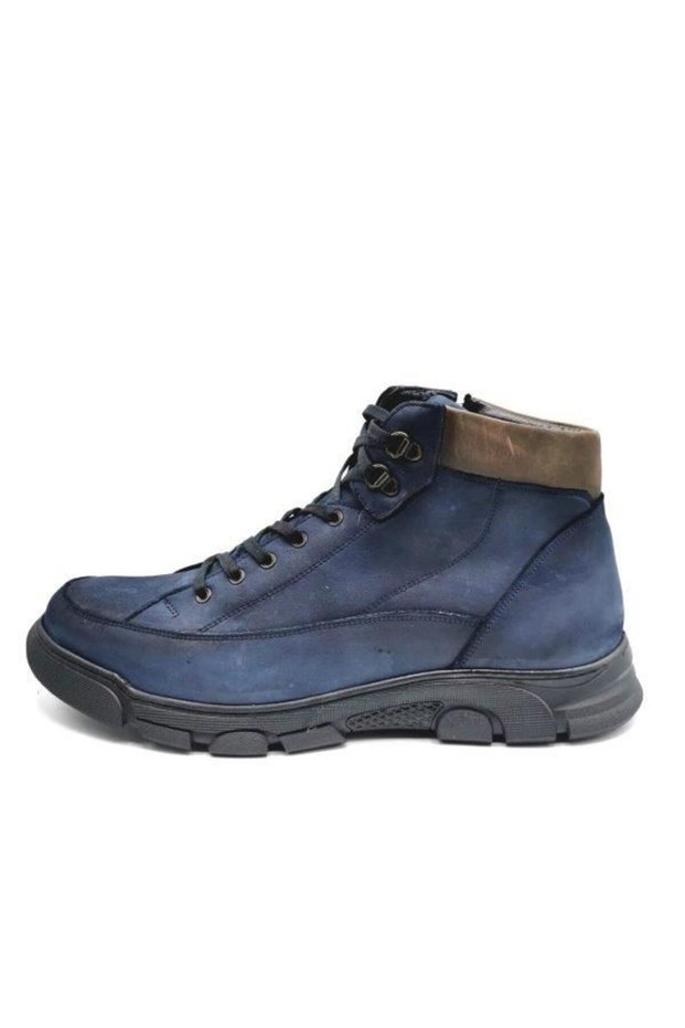 4304 Navy Blue Large Size Men's Boots