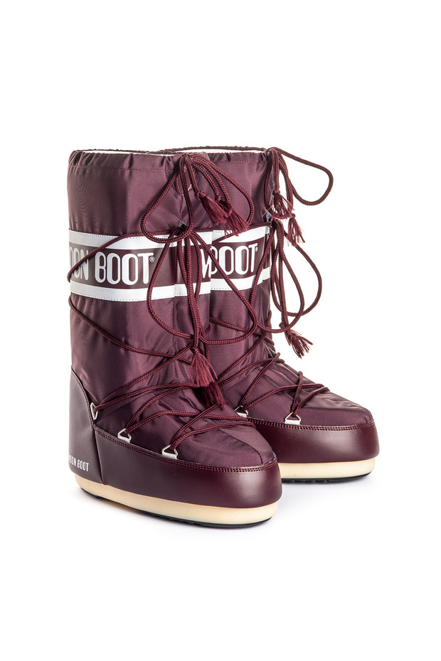 Nylon Burgundy Kar Botu & Bootie 463169 - 4