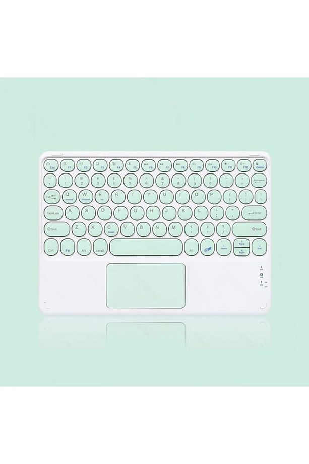 Tüm Cihazlara Uyumlu Akıllı Taşınabilir Şarj Edilebilir Kablosuz Bluetooth Klavye Mause Pad - 1
