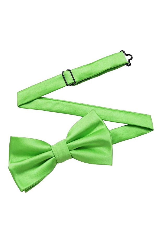 Men's Solid Color Satin Bow Tie - 3