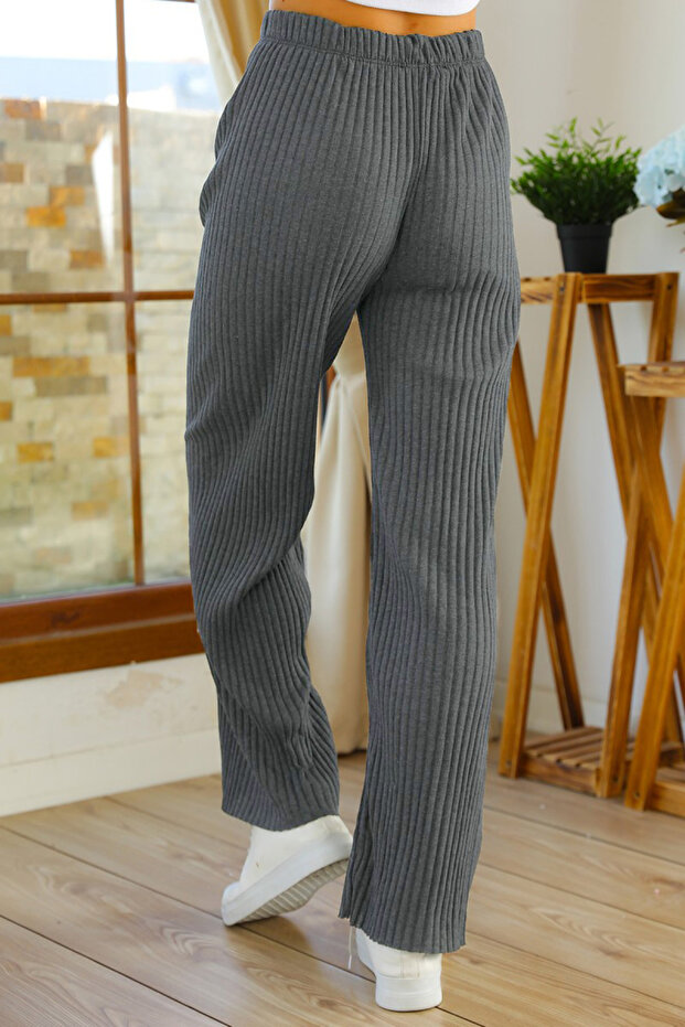Women's Winter Thick Camisole Pajama Bottoms Sweatpants Single Bottom Without Pockets