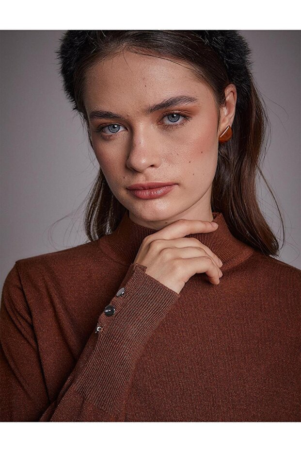 Basic Triko Bluz - 4