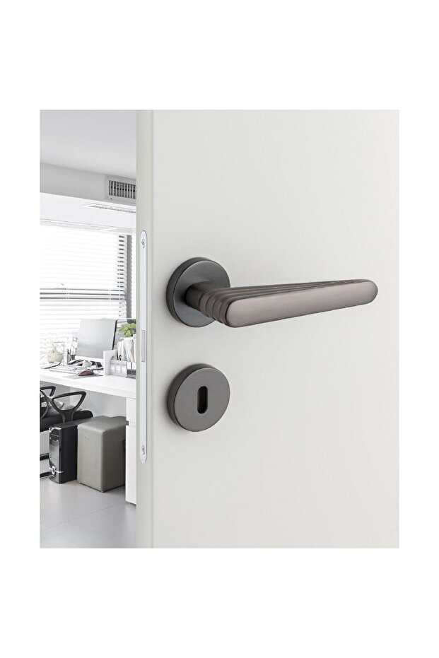 ECHO ROZETLİ KAPI KOLU SİYAH RENK ODA - 3