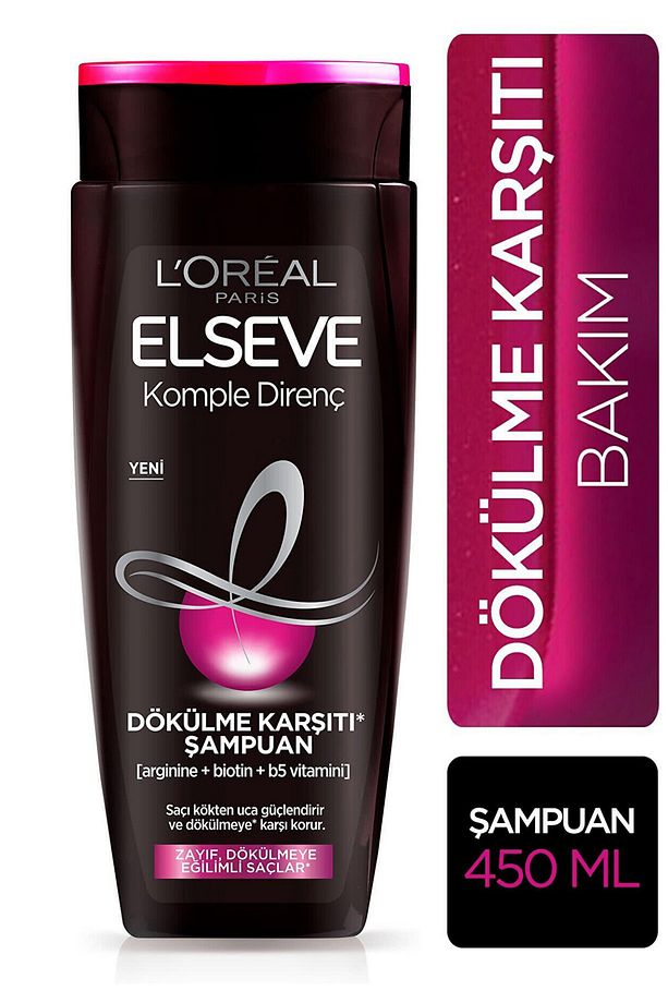 L'Oréal Paris Elseve Arginine Direnç Dökülme Karşıtı Şampuan 450 ml 3 Adet - 2