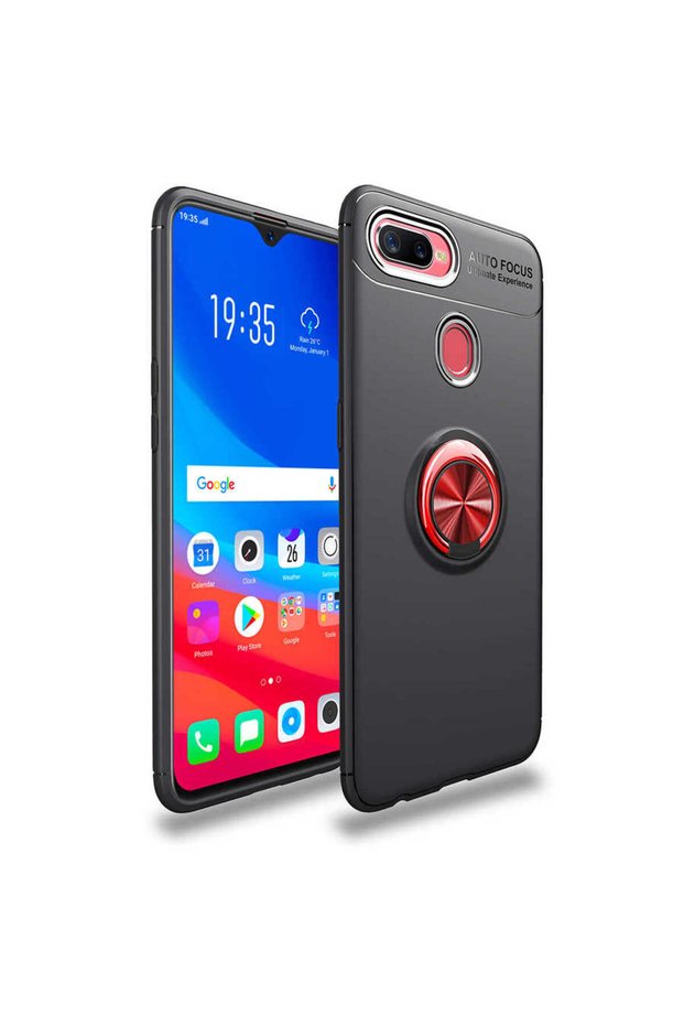 Oppo A5S Case TPU Silicone with Ring and Magnetic Car Holder