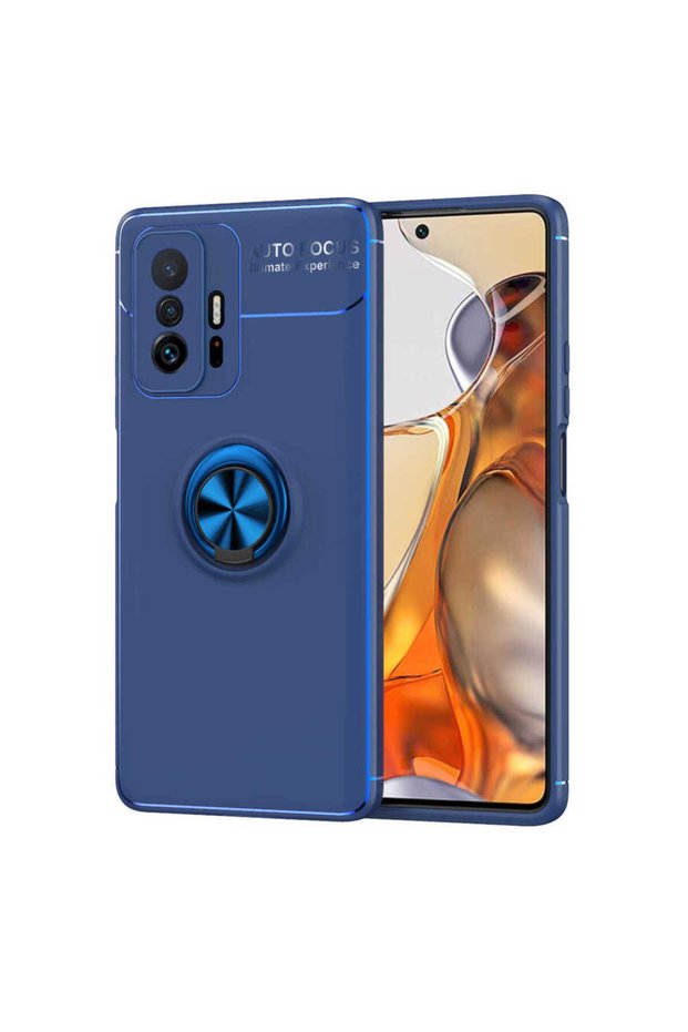 Xiaomi Mi 11t Pro 5g Case Tpu Silicone with Ring and Magnetic Car Holder