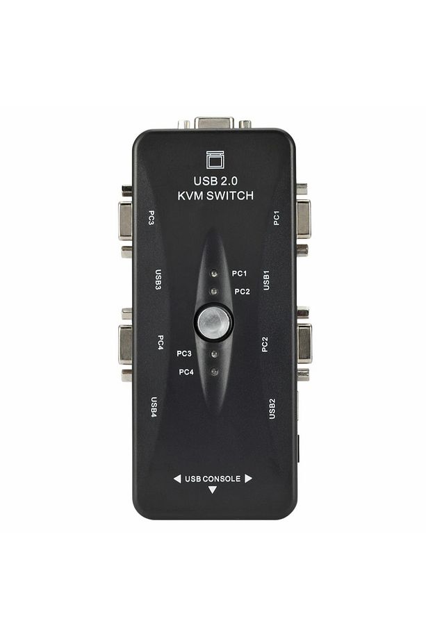 4 Port Usb Kvm Switch Çoklayıcı 4pc Tek Monitör Kasa Çoğaltıcı - 6