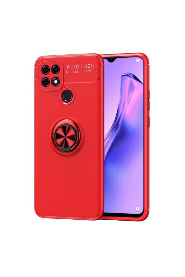 Oppo A15S Case Tpu Silicone with Ring and Magnetic Car Holder