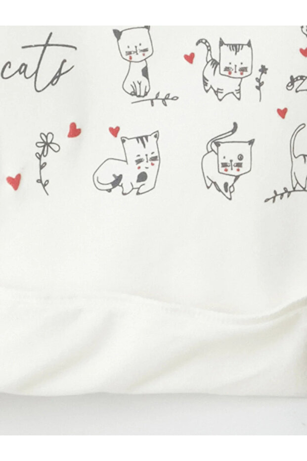 بدلة رياضية منقوشة على شكل قطة - 3