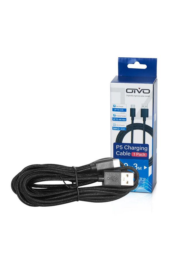 Oivo P-5229 Ps5 Dualsense Usb Kablo Type-c 3 Metre Controller Şarj Kablosu - 6
