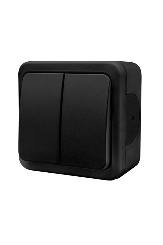 Surface Mounted Commutator Double Switch Black Nead Multima - 1