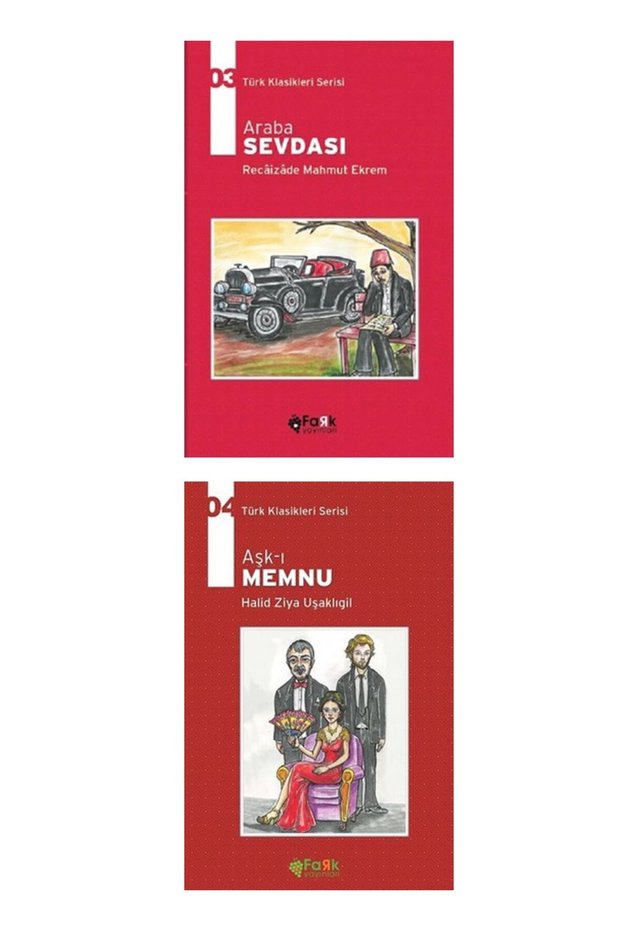 Aşk-ı Memnu - Araba Sevdası Recaizade Mahmut Ekrem , Halid Ziya Uşaklıgil Turkish Classics 2 Books