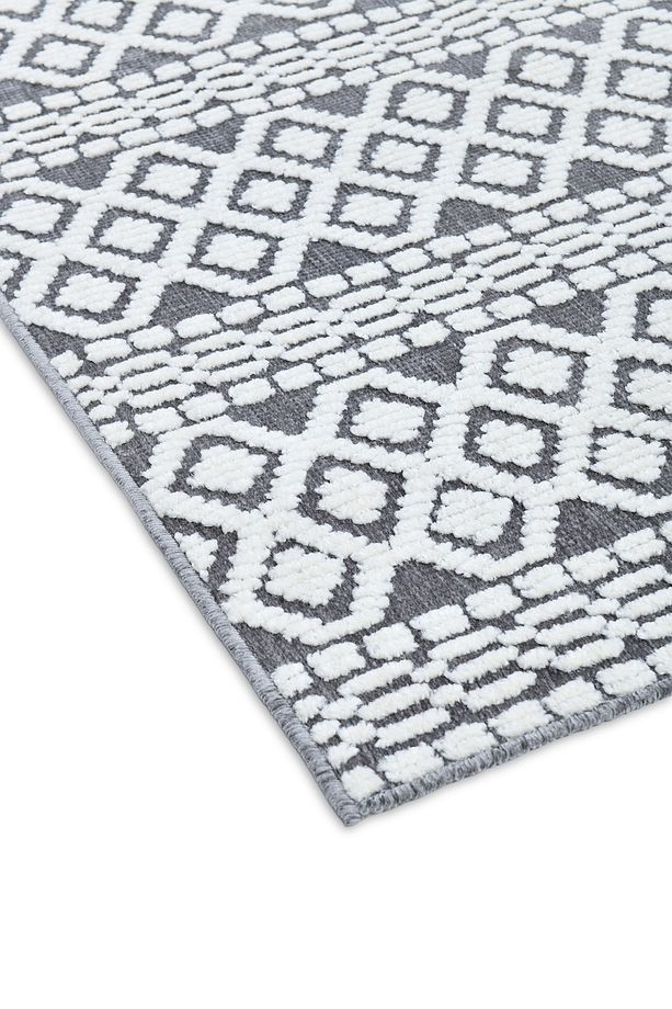 Chenille Gri Yumuşak Yıkanabilir Çocuk Odası Oturma Odası Salon Mutfak Halısı N2 - 5
