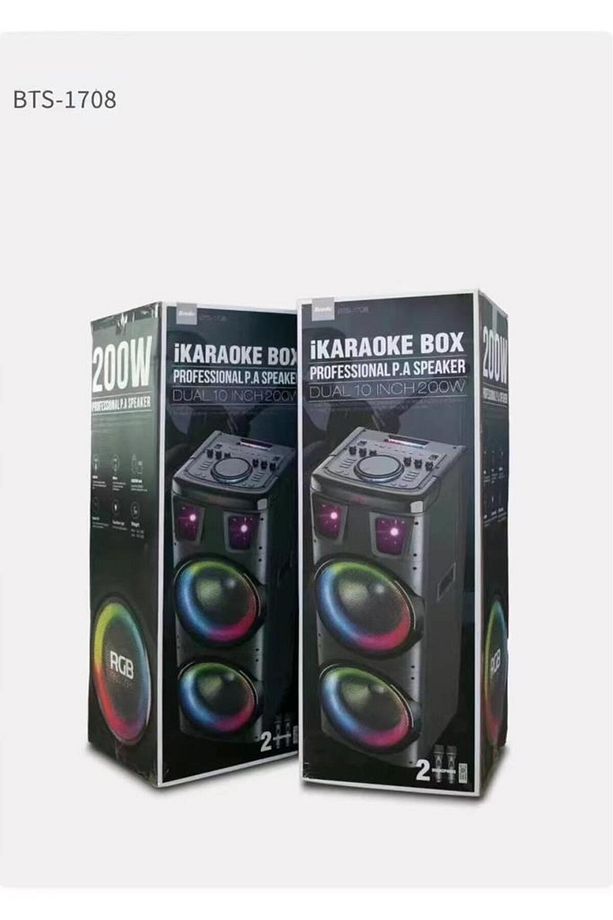 Bts-1708 Taşınabilir Rgb Ledli Bluetooth Hoparlör Usb-tf Siyah - 3