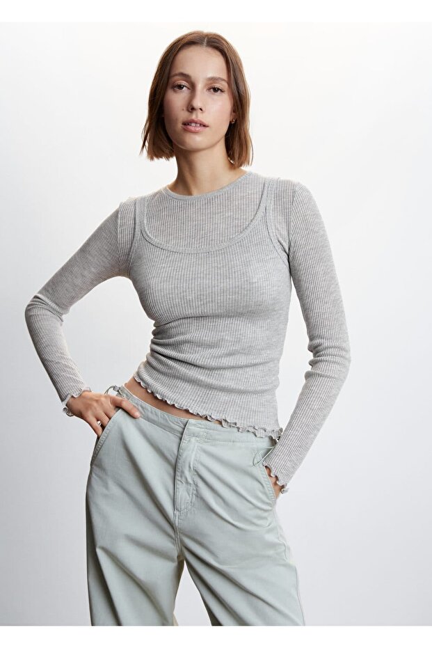 Bluză tricou combinată - 1