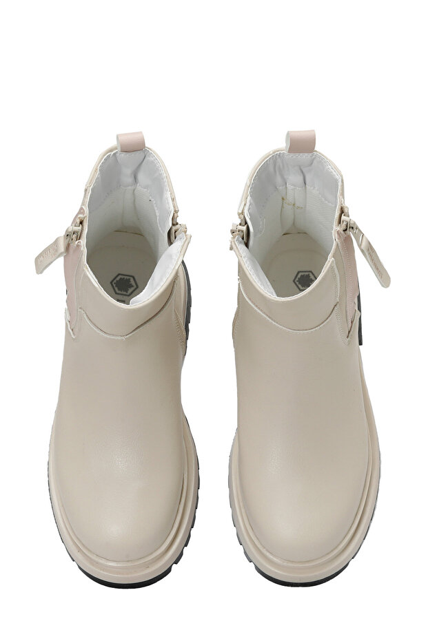 SEMAYE 3PR Bej Kız Çocuk Biker Bot - 4