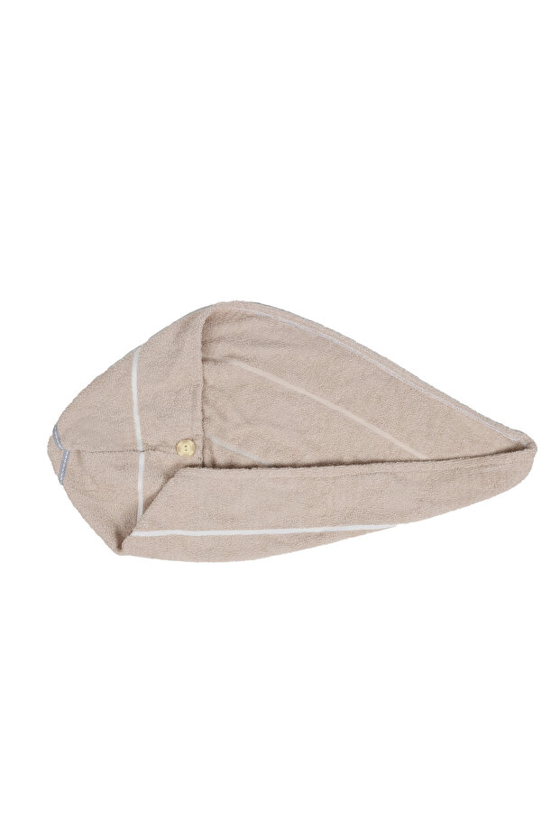 Havlu Saç Bonesi Bej - 1