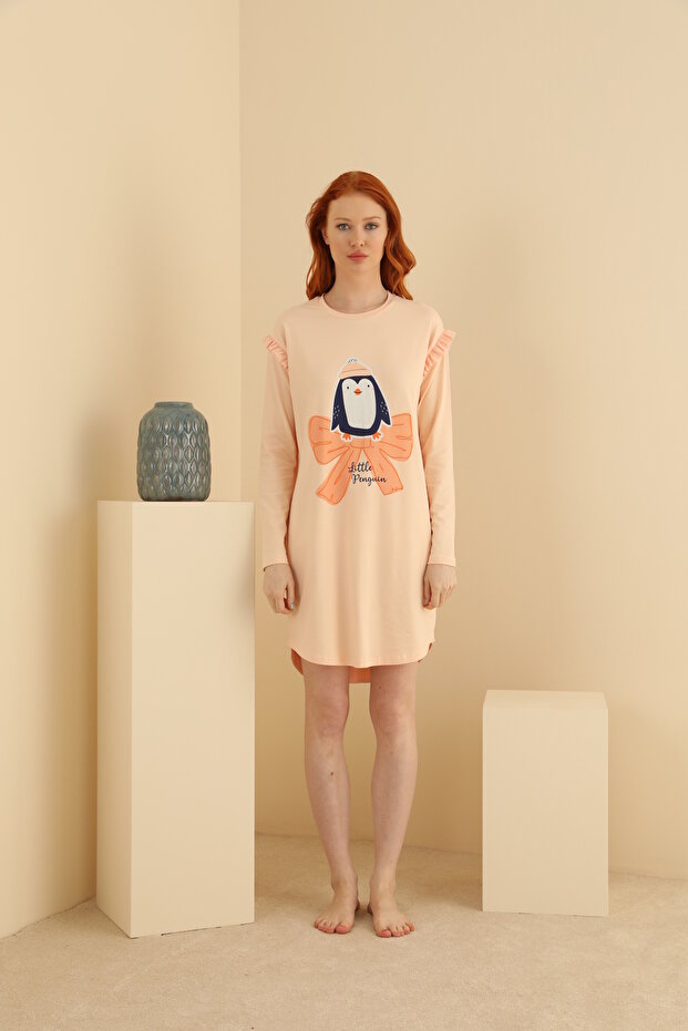 13081 BASKILI UZUN KOL TUNİK - 2