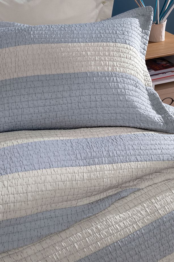 Bardie Tek Kişilik Yatak Örtüsü Seti - Indigo - 2