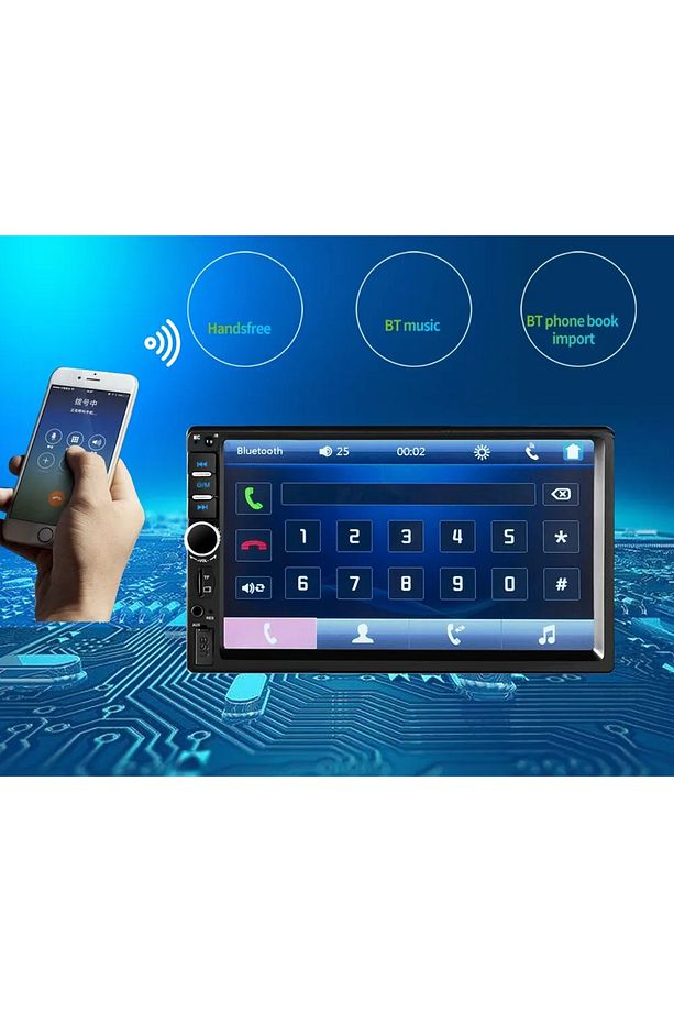 Exw-x70 Oto Teyp 7 Inc Bluetooth+ Gece Görüşlü Park Kamerası Mp5 Usb Sd Mirror Link Kingwin - 4