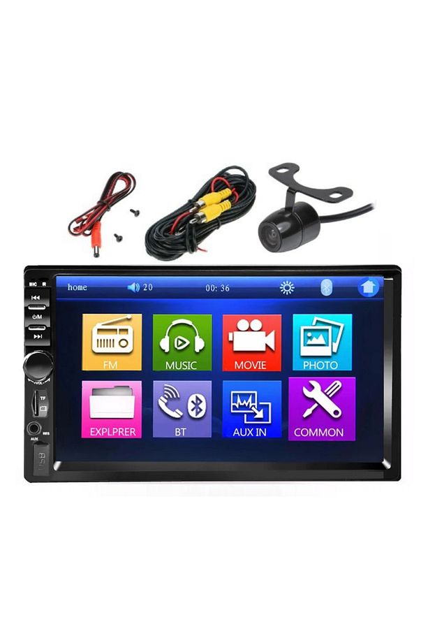 Exw-x70 Oto Teyp 7 Inc Bluetooth+ Gece Görüşlü Park Kamerası Mp5 Usb Sd Mirror Link Kingwin - 1