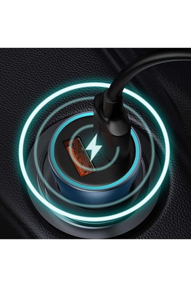 Led Işıklı Ultra Hızlı Dual Pd U C 40w Araç Şarjı Araç Çakmaklık Şarjı Typc-e Usb Girişli - 3