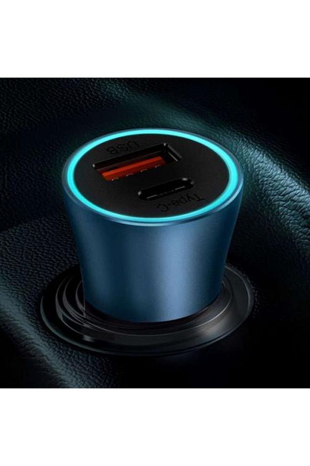 Led Işıklı Ultra Hızlı Dual Pd U C 40w Araç Şarjı Araç Çakmaklık Şarjı Typc-e Usb Girişli - 2