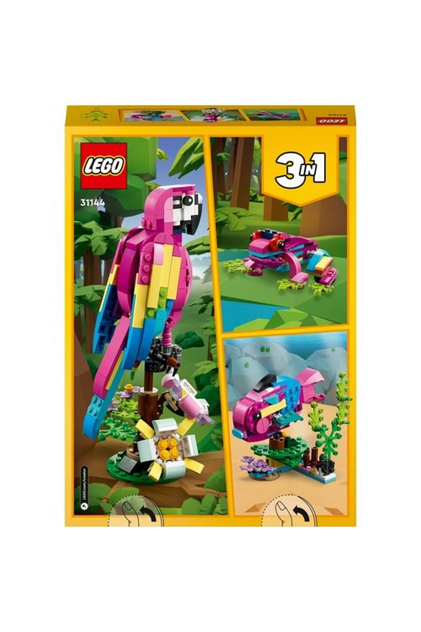 ® Creator Egzotik Pembe Papağan 31144 - 7 Yaş ve Üzeri Çocuklar Için Papağan, Balık ve Kurbağa M - 8