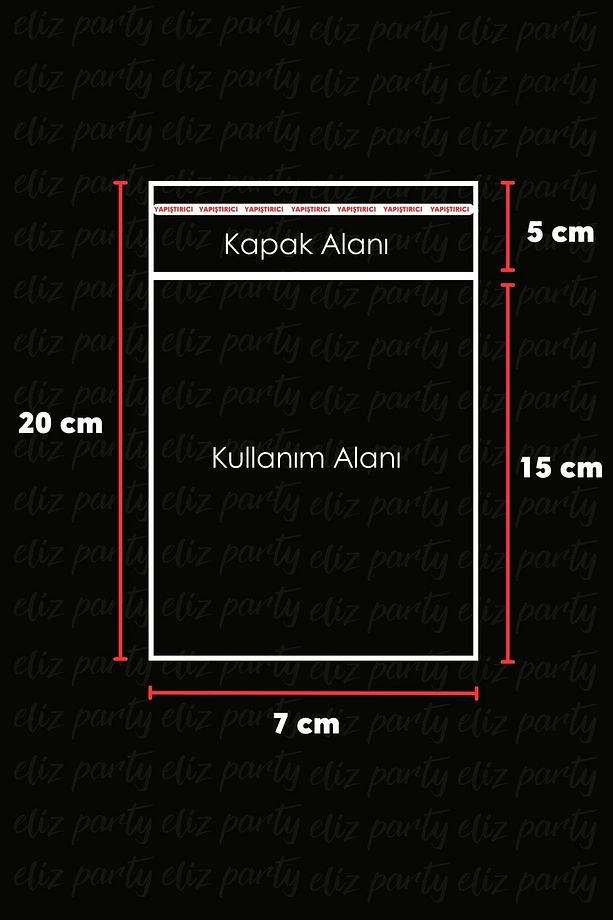 7x20cm Şeffaf Bantlı Yapışkanlı Opp Parlak Jelatin Poşet Bijuteri Aksesuar Paketleme Poşeti 100 Ad - 2