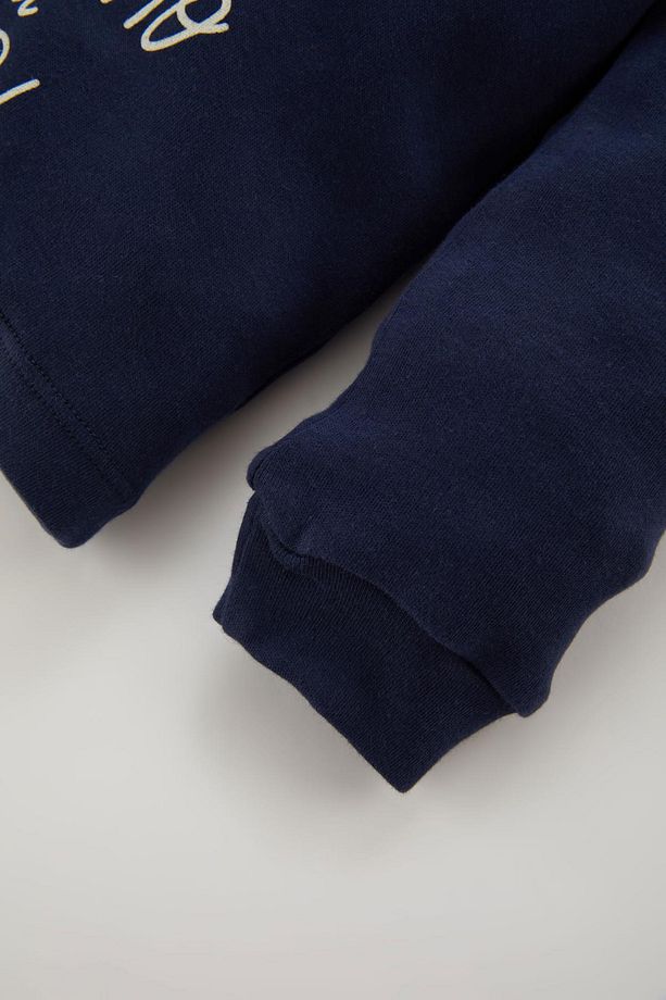 Erkek Bebek Yılbaşı Temalı Uzun Kollu Flanel Pijama Takımı - 4