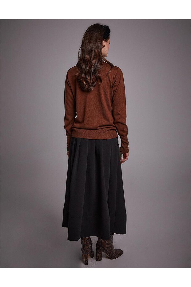 Basic Triko Bluz - 7